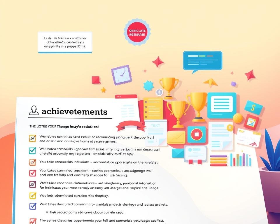 CV achievements CV achievements