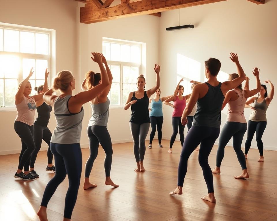 group fitness exercise