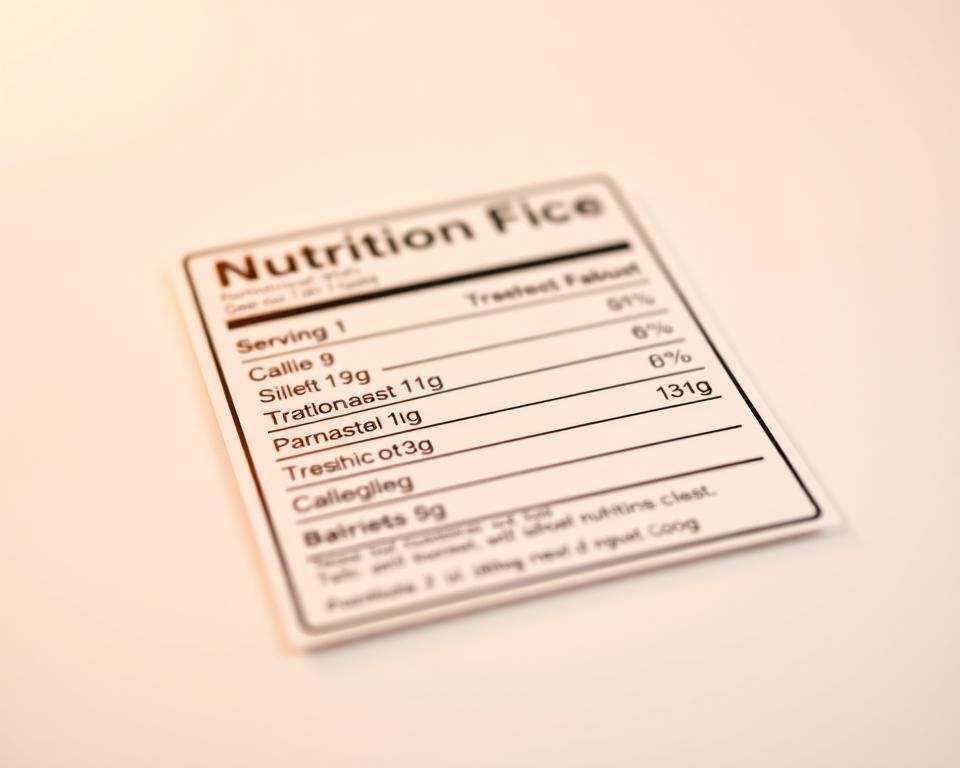 nutrition label serving size