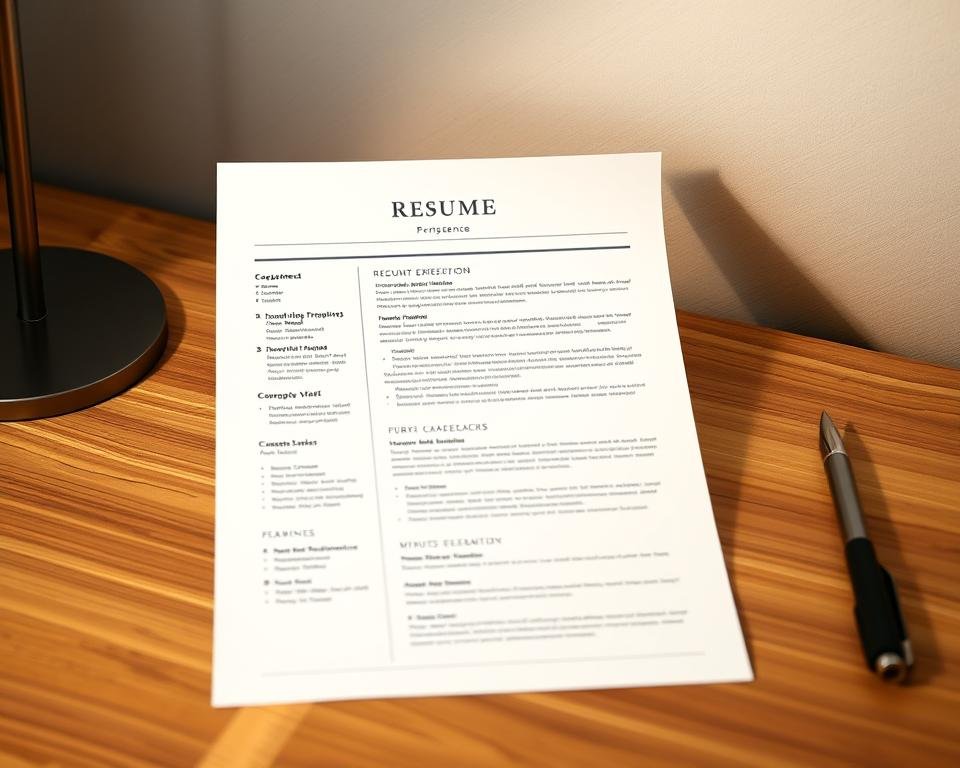 professional profile resume formatting
