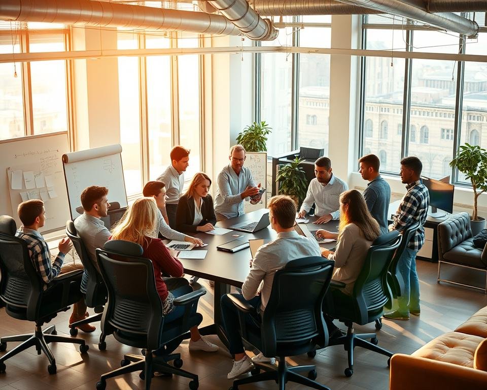 tech startup team building